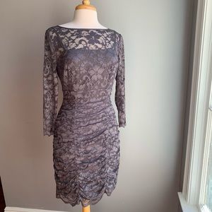 Eliza J Royal Collection Gray Lace BodyCon Dress
